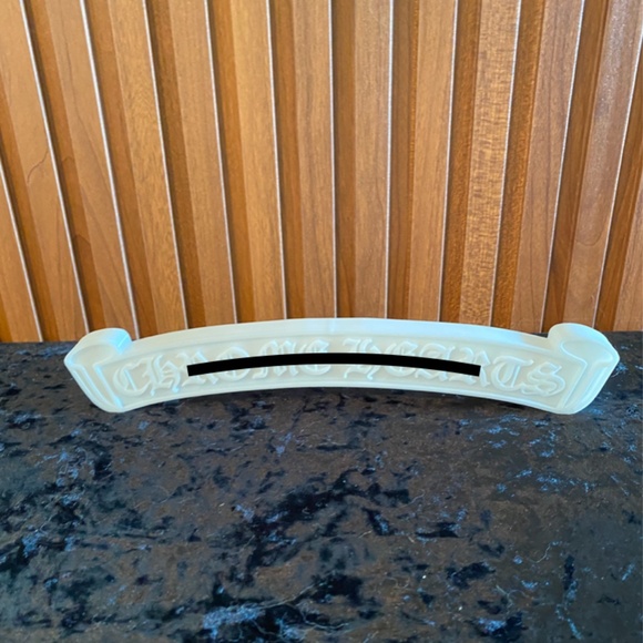 RARE Large 10" CH White Scroll Art Decor - Picture 1 of 6